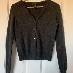 Grey cashmere cardigan